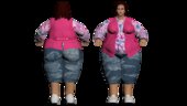 Siendokam o Kamilo Mora Youtuber Colombiano y miembro del Real Team Gordo meme de Rasputia Versión mujer de la Travatón CON EXPRESIONES FACIALES EN BOCA Y CEJAS